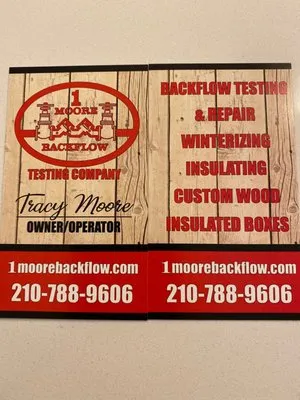 1 Moore Backflow Testing Logo