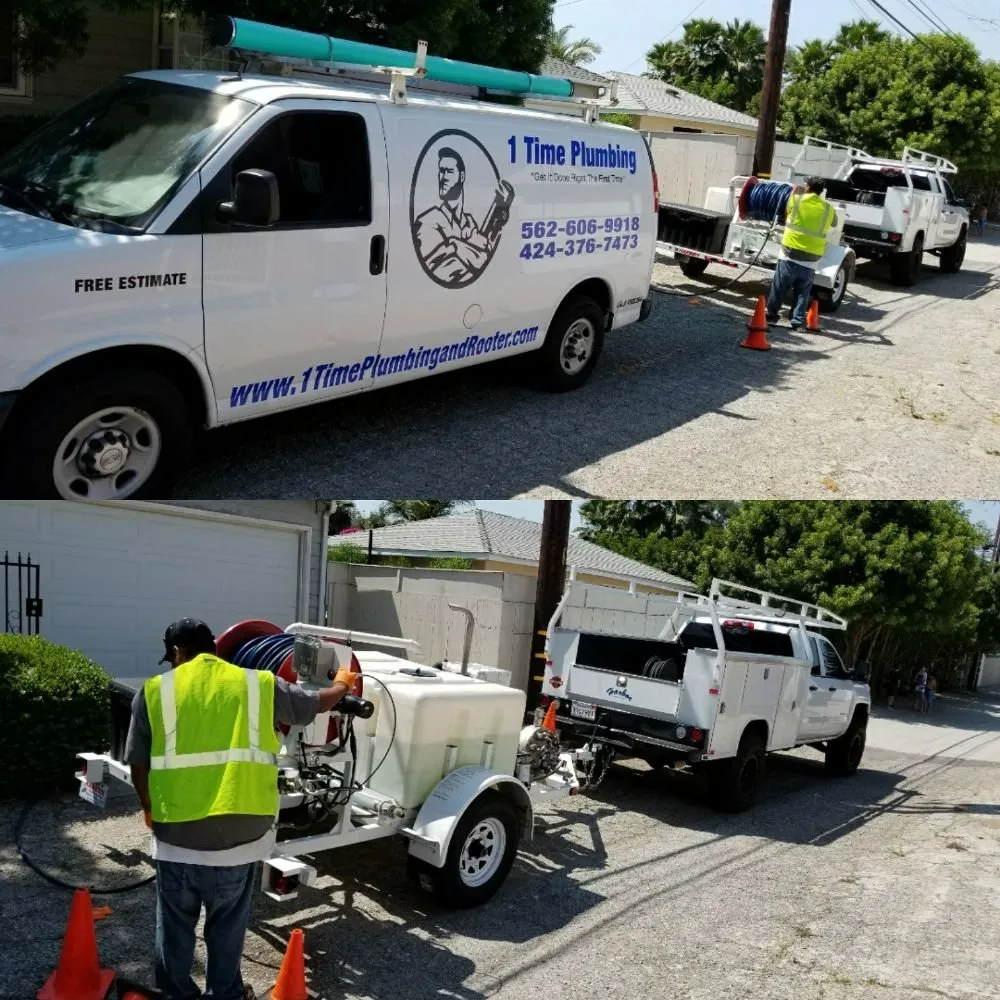 Slide of 1 Time Plumbing and Rooter