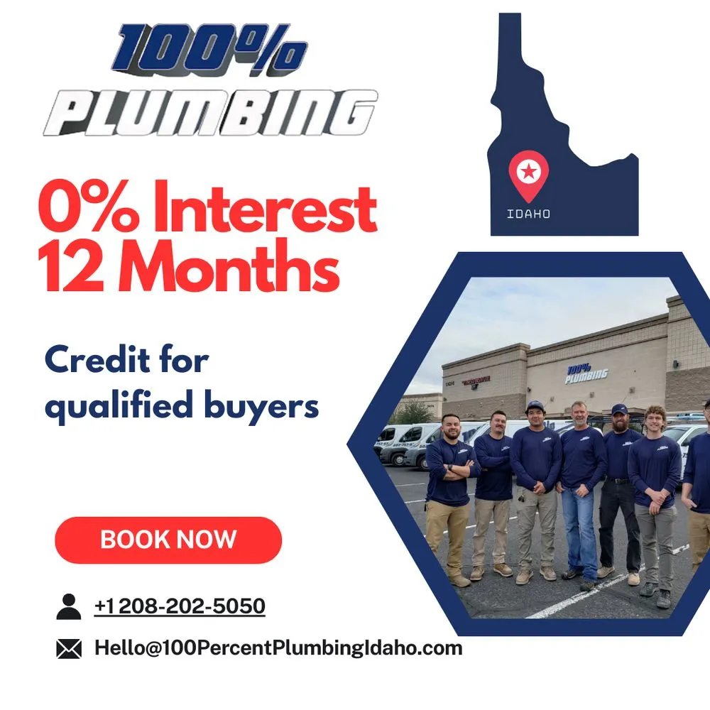 Professional emergency plumbing in Meridian, ID by 100 Percent Plumbing Boise Idaho