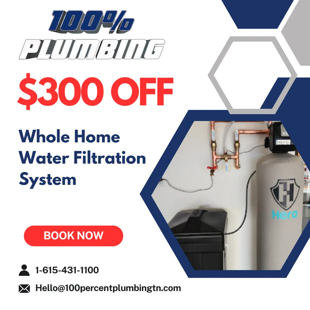 Expert water heater service experts serving Mt. Juliet, TN - 100 Percent Plumbing