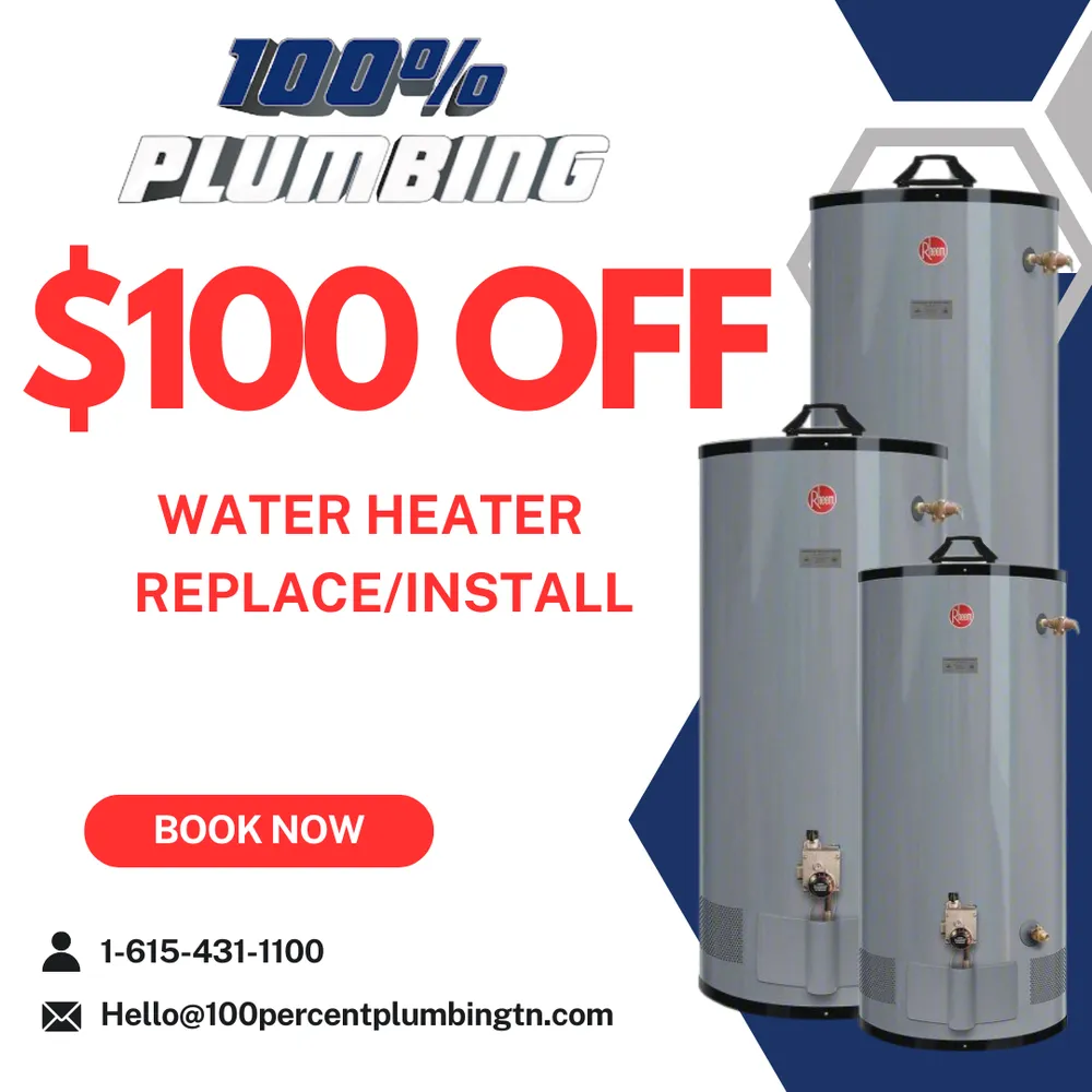 Professional pipe repair for homes in Nashville, TN by 100 Percent Plumbing