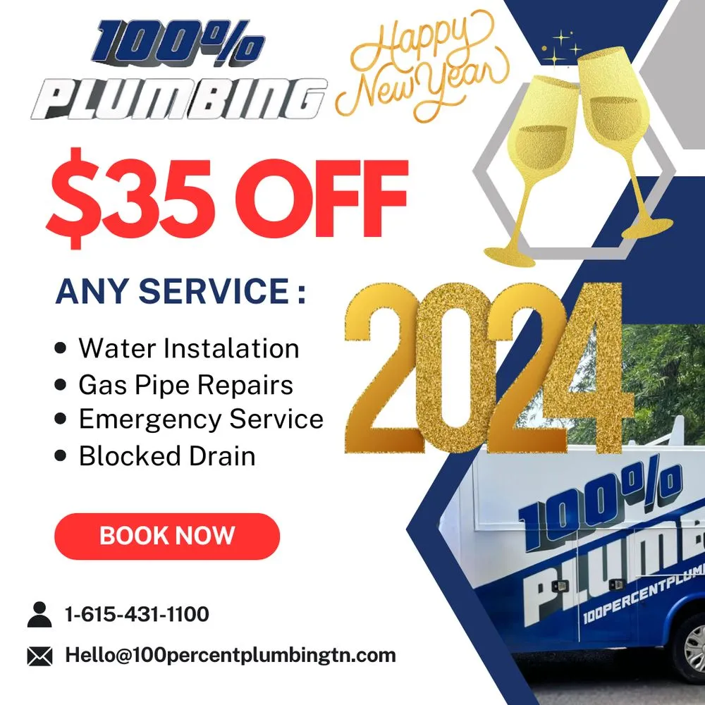 Top-rated plumbing repair service in Nashville, TN - 100 Percent Plumbing