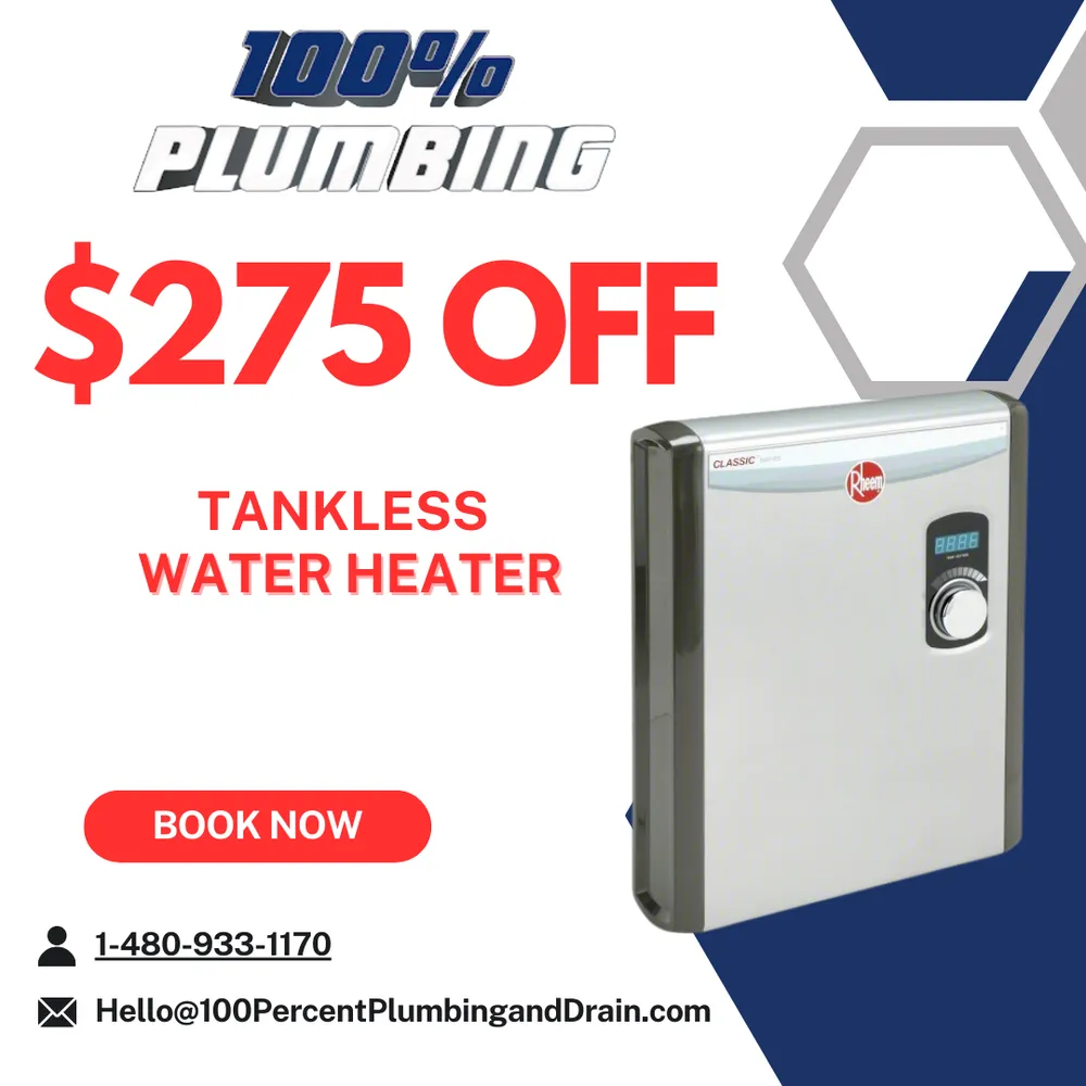 Slide of 100% Plumbing & Drain