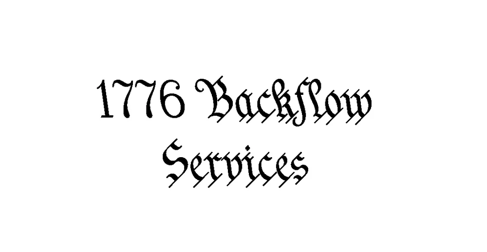 Slide of 1776 Backflow Services