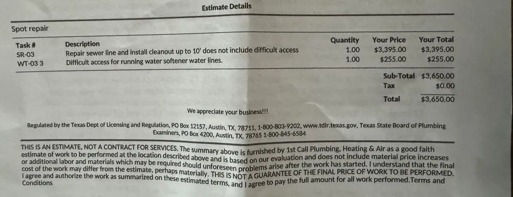 Trusted water heater service in San Antonio, TX by 1st Call Plumbing & AC