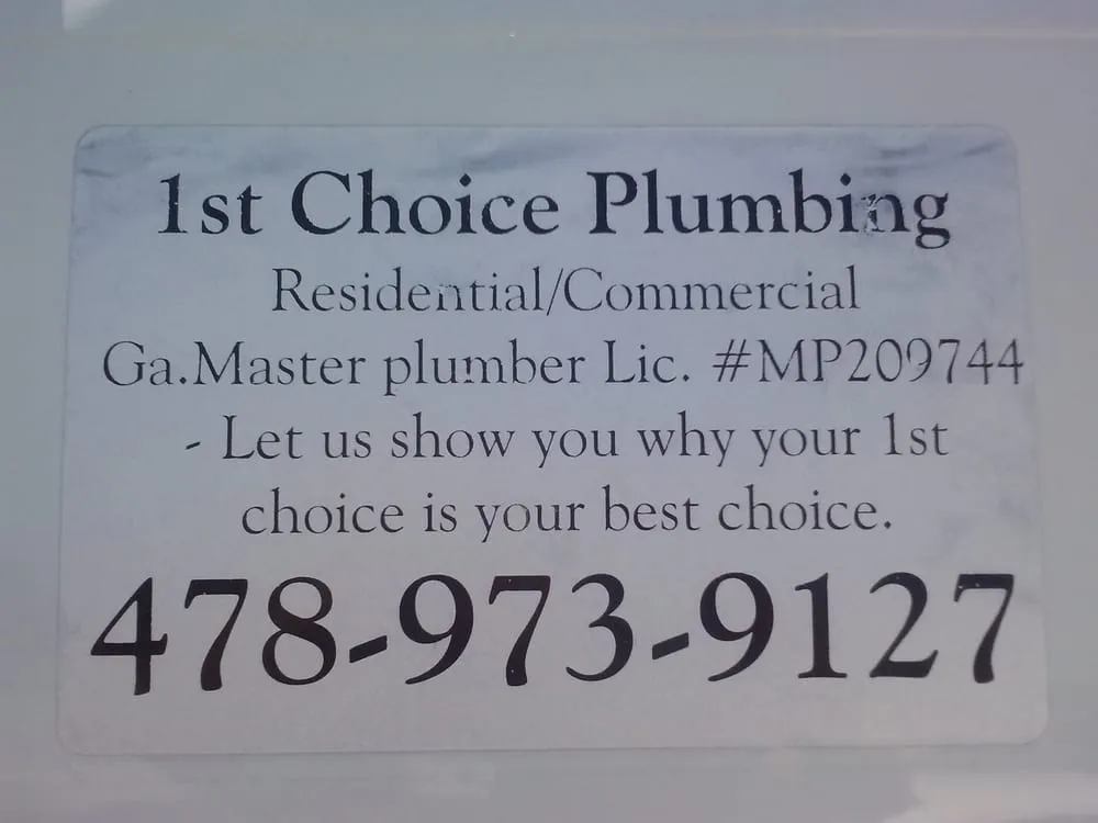 Slide of 1st Choice Plumbing