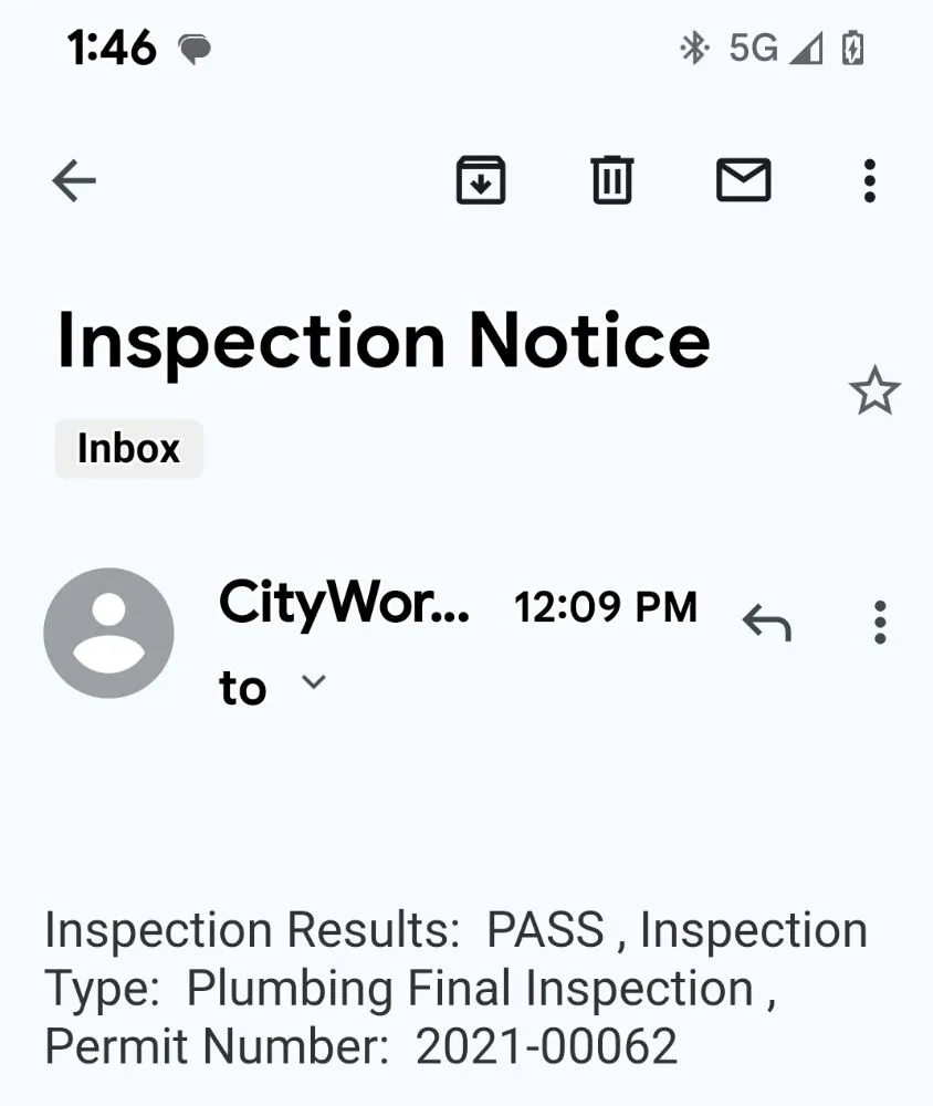 Slide of 1st Flush Plumbing
