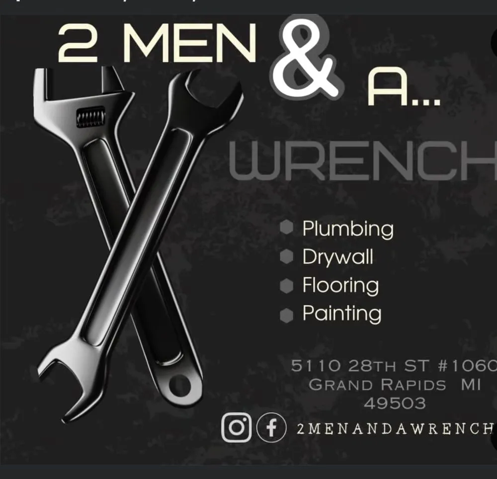 Slide of 2 Men and a Wrench