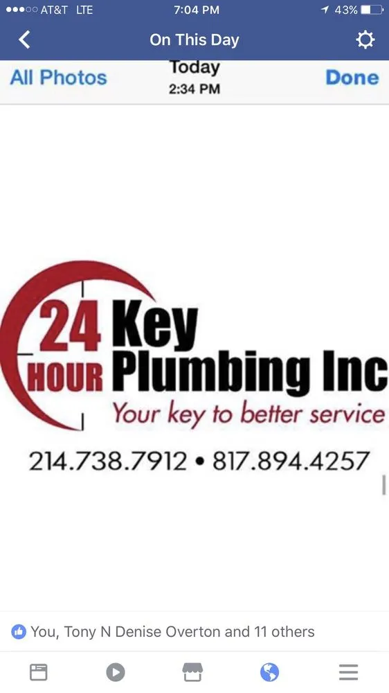 Slide of 24 Hour Key Plumbing