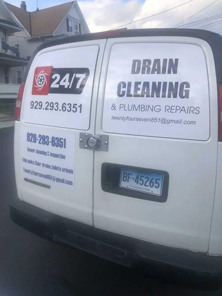 Slide of 24/7 drain cleaning &plumbing repairs