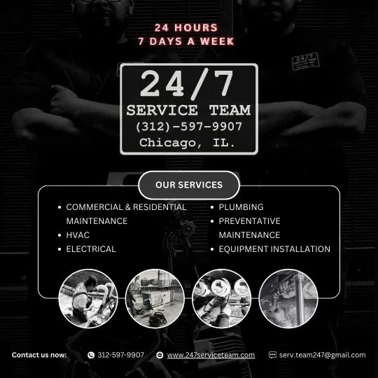 Slide of 24/7 Service Team