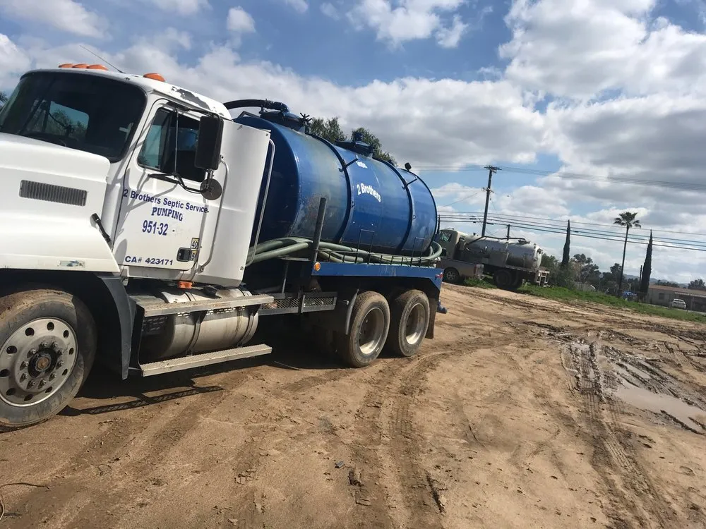 Slide of 2brother septic tank service & pumping