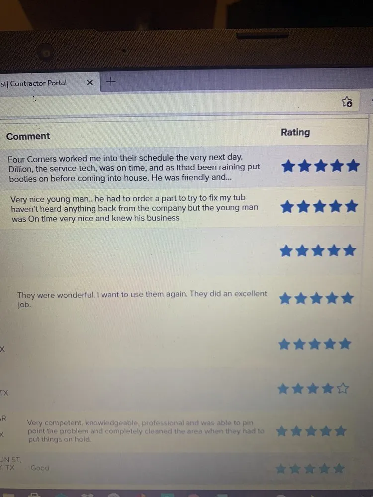 Slide of 4 Corners  Plumbing