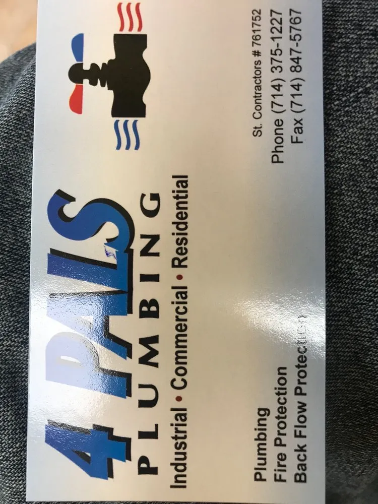 Slide of 4 Pals Plumbing & Fire Protection