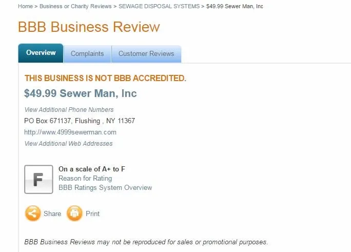 Top-rated plumbing repair service in Flushing, NY - $49.99 Sewer Man