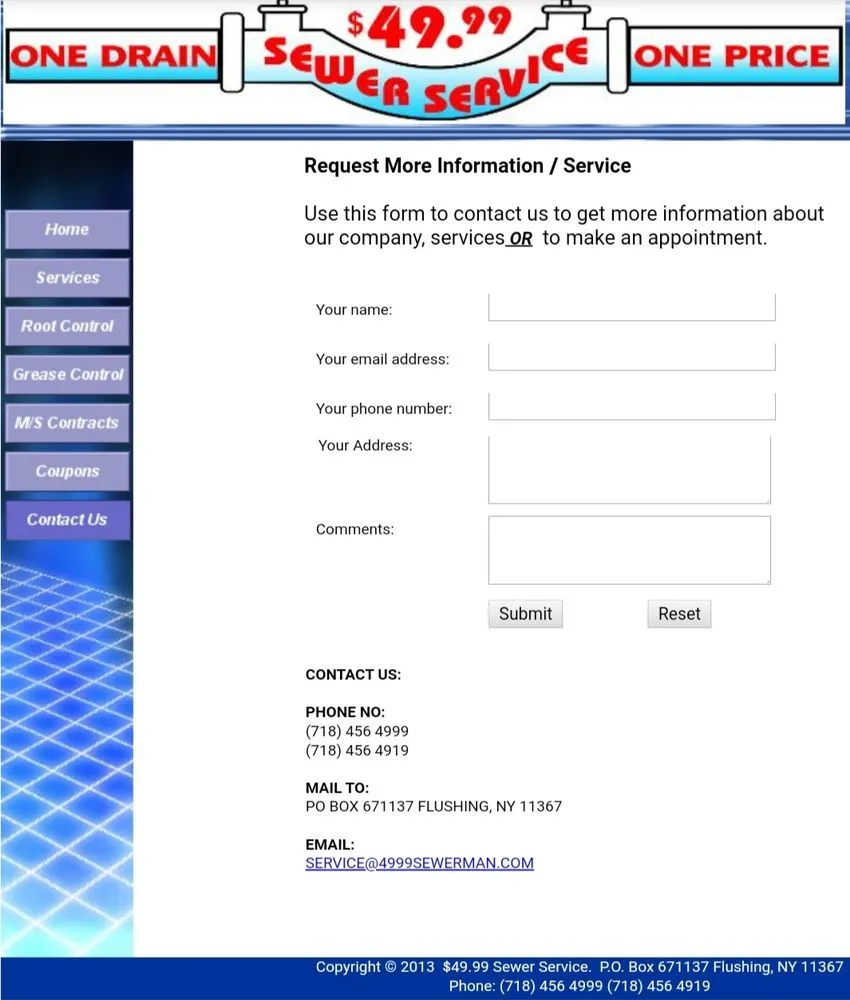 Top-rated drain cleaning experts serving Flushing, NY - $49.99 Sewer Man