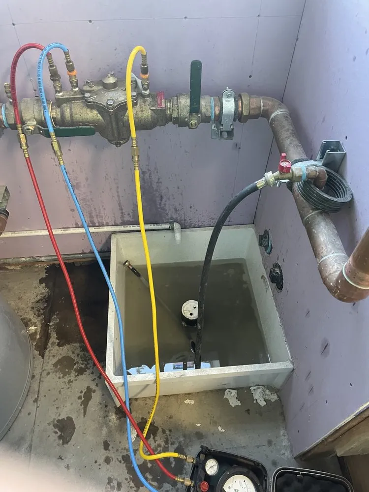 Slide of 4th of July Backflow Testing