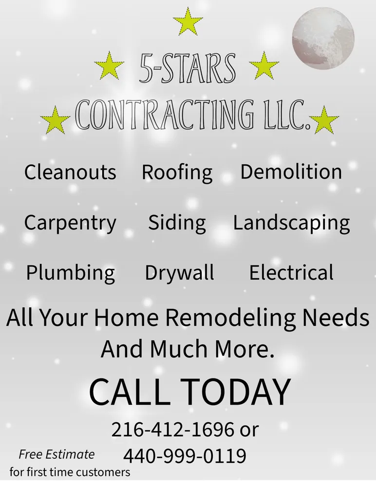 Slide of 5 Star Contracting