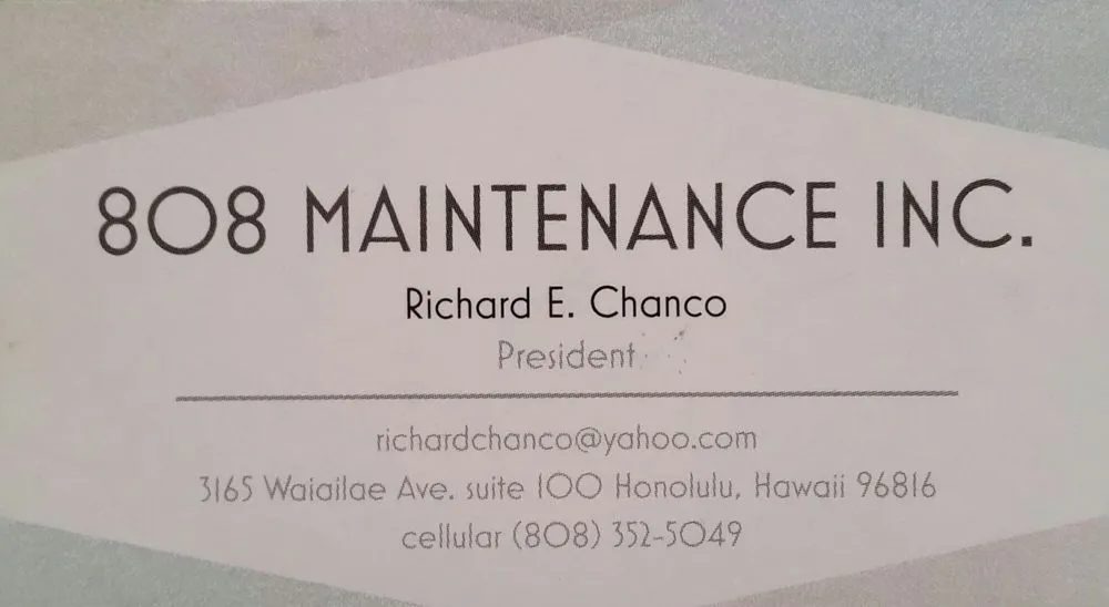 Slide of 808 Maintenance