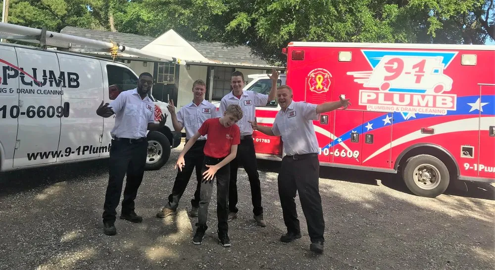 Slide of 9-1 Plumb, Plumbing & Drain Cleaning