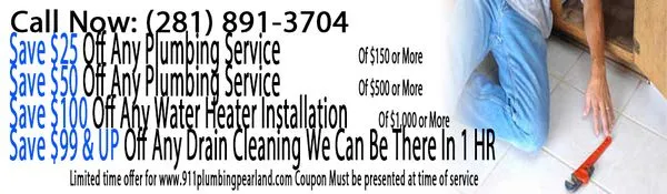 911 Plumbing Pearland TX Logo
