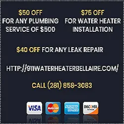 911 Water Heater Bellaire Logo