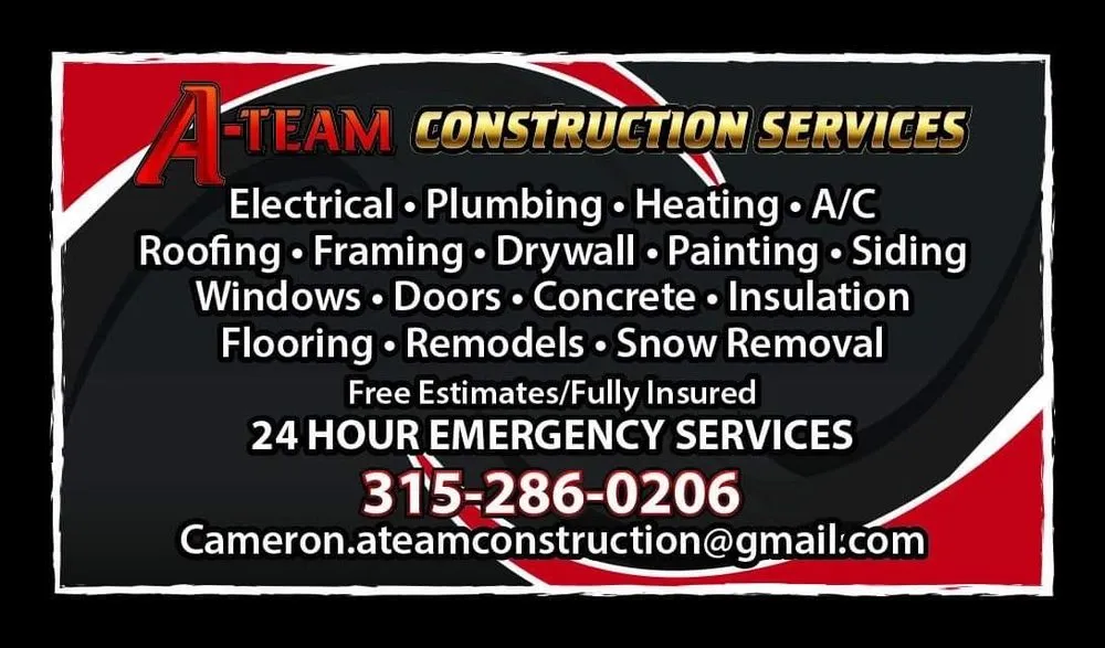 Reliable emergency plumbing for homes in Watertown, NY by A - Team Construction Services