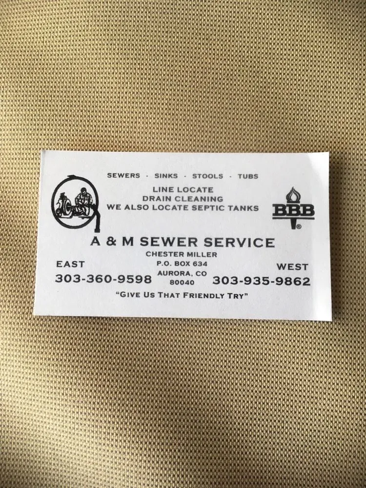 Slide of A & M Sewer Service