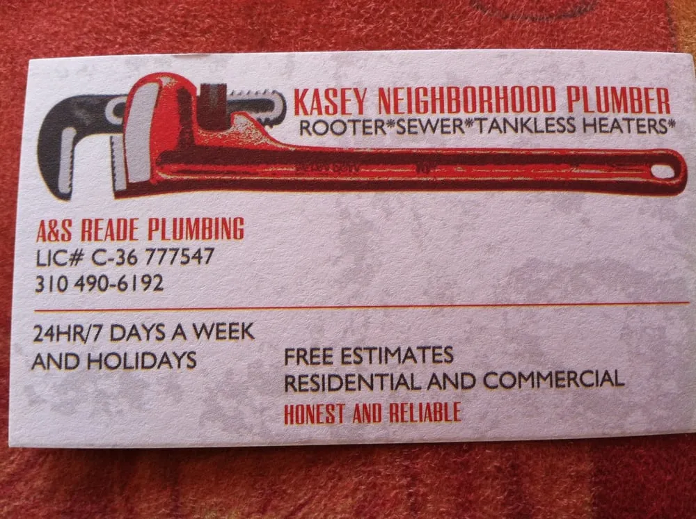 Slide of A & S Reade Plumbing