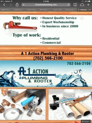 A-1 Action Plumbing and Rooter Logo
