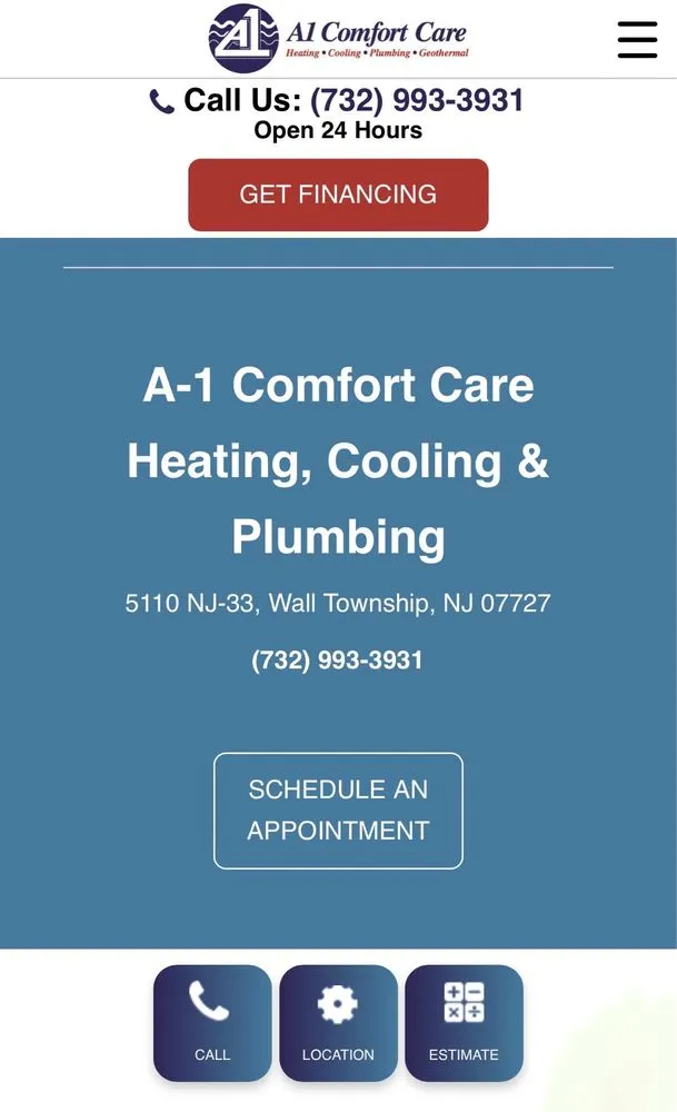 Slide of A-1 Comfort Care Heating, Cooling & Plumbing