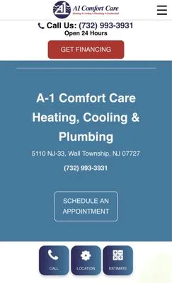A-1 Comfort Care Heating, Cooling & Plumbing