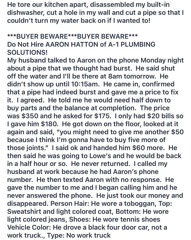 Slide of A-1 Plumbing Solutions