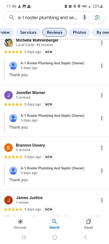 Slide of A-1 Rooter Plumbing and Septic