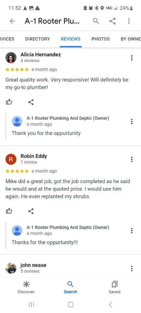 Quality emergency plumbing for homes in Hoschton, GA by A-1 Rooter Plumbing and Septic