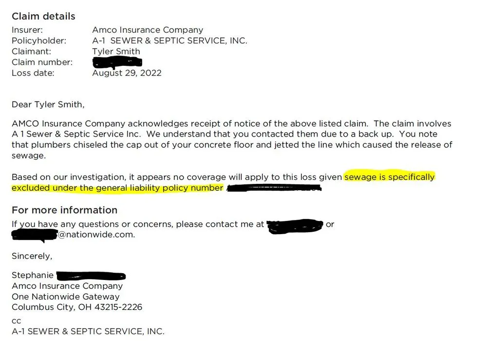 Slide of A-1 Sewer & Septic