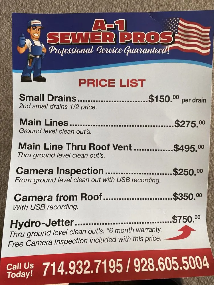 Top-rated water heater service for homes in Villa Park, CA by A-1 Sewer Pros