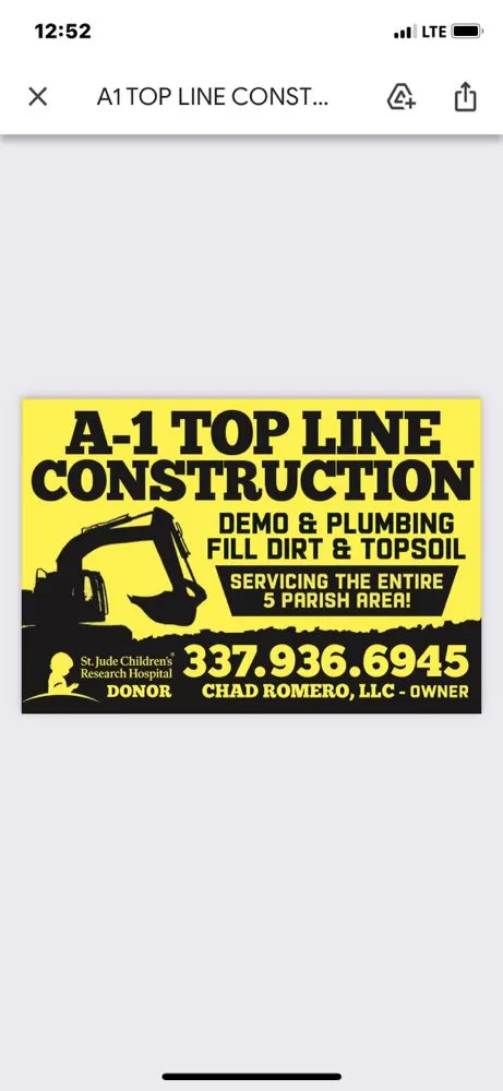 Slide of A-1 TopLine Construction