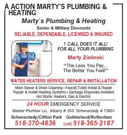 Slide of A Action Marty's Plumbing & Heating