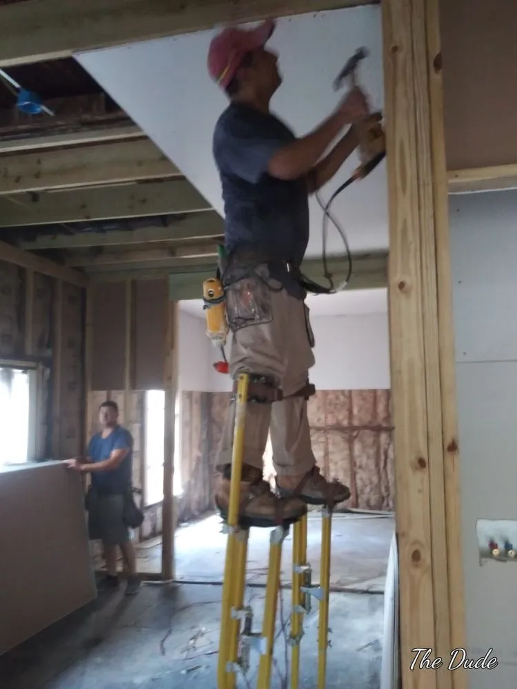 Slide of A and J Drywall repair