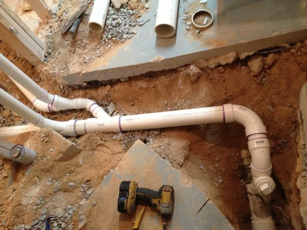 Slide of A B Drain Cleaning