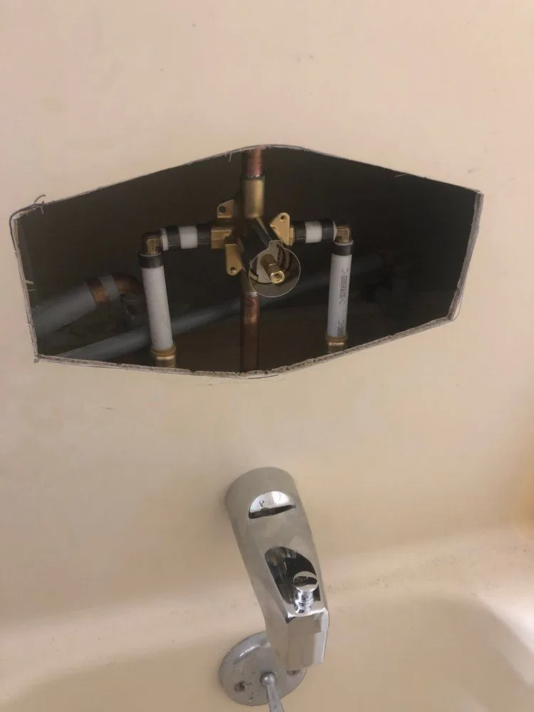 Slide of A B Drain Cleaning