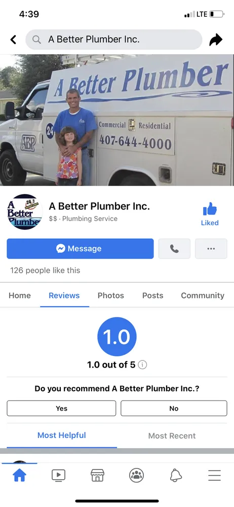 Slide of A Better Plumber Inc