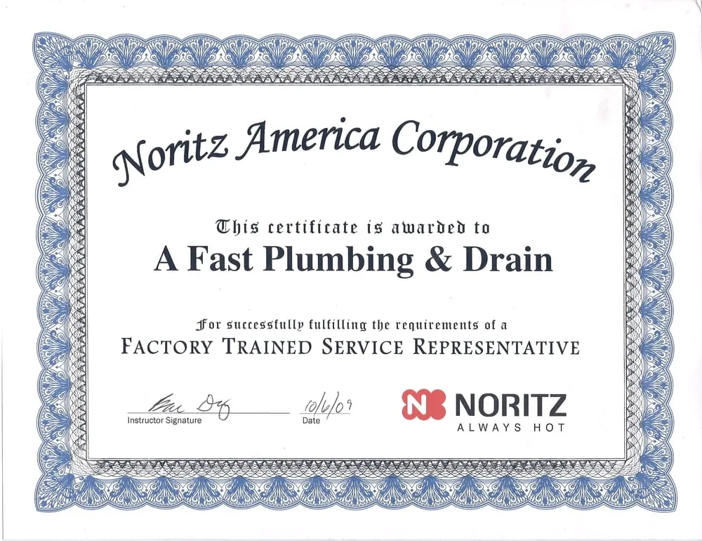 Slide of A Fast Plumbing & Drain