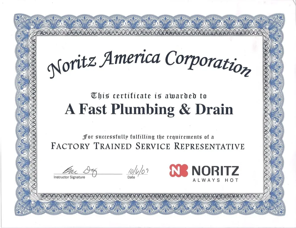 Slide of A Fast Plumbing & Drain