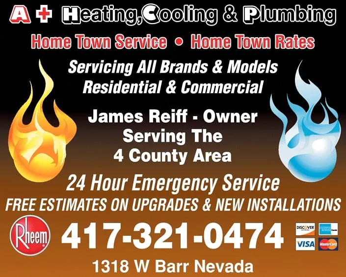Slide of A+ Heating, Cooling & Plumbing