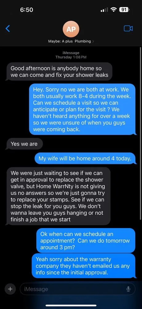 Slide of A Plus Plumbing