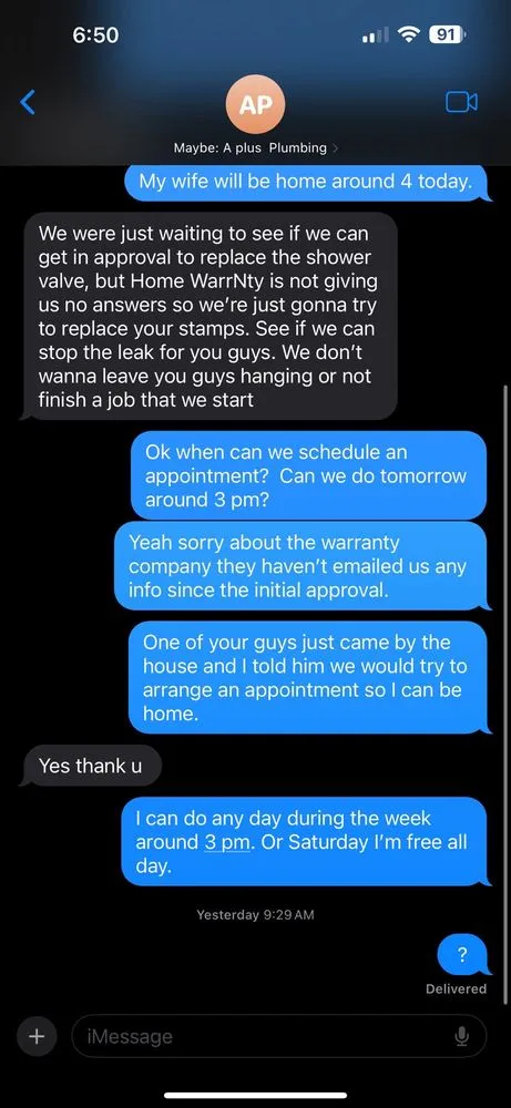 Slide of A Plus Plumbing