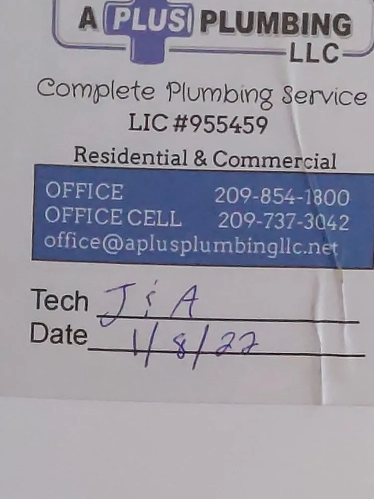 Slide of A Plus Plumbing
