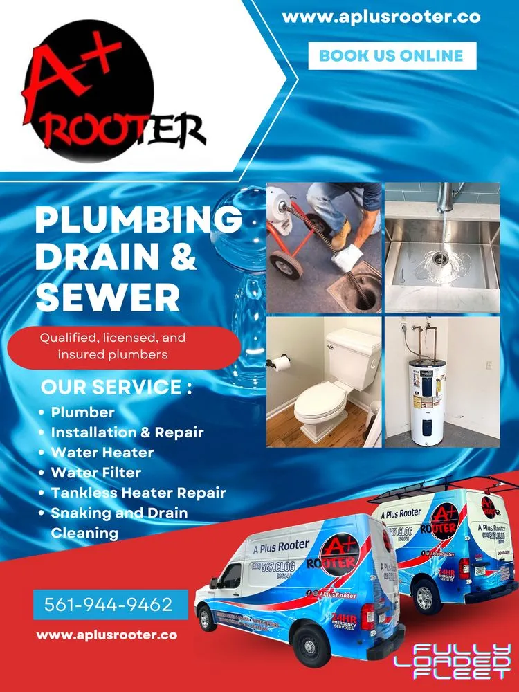 Slide of A Plus Rooter Sewer and Drain Services